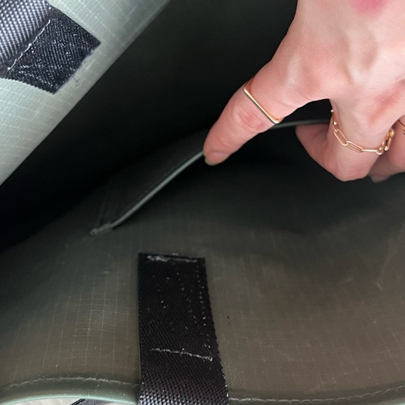 Green Tote Bag with Black Straps - Picture 9 of 14